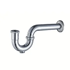 SCARICO SIFONE A S CON TAPPO ISPEZIONABILE PER BIDET CURVO CROMATO 1" 1/4