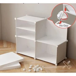 SCARPIERA 6 LIVELLI PORTASCARPE IMPILABILE STACCABILE PORTE TRASPARENTI PORTAOGGETTI GANCI