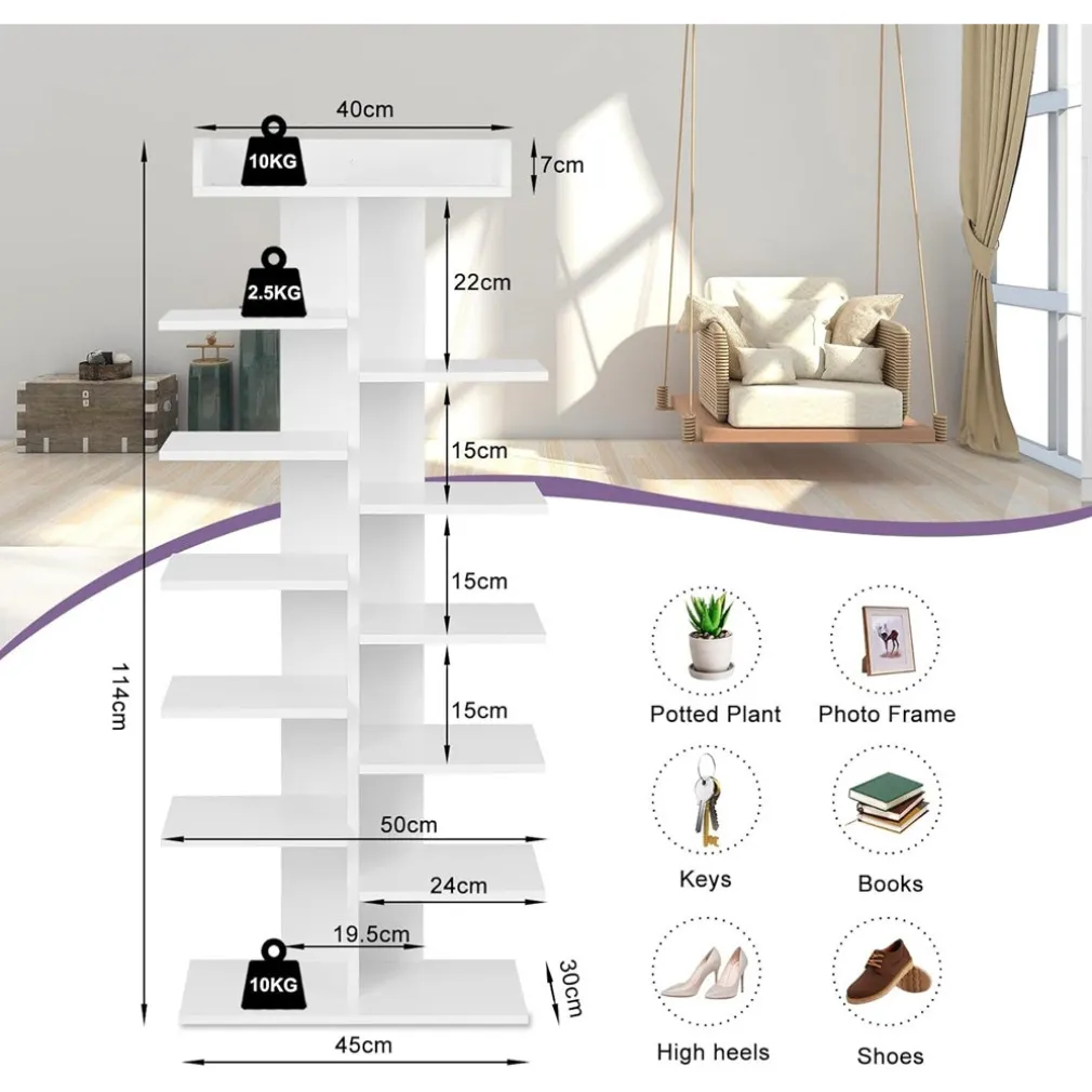 SCARPIERA CON 12 RIPIANI SALVASPAZIO CON MENSOLA PORTAOGGETTI MOBILETTO INGRESSO IN LEGNO
