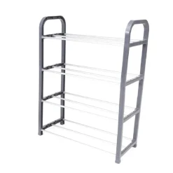 SCARPIERA IN PLASTICA 4 RIPIANI LIVELLI SALVASPAZIO 40X19X56CM PORTA SCARPE CASA