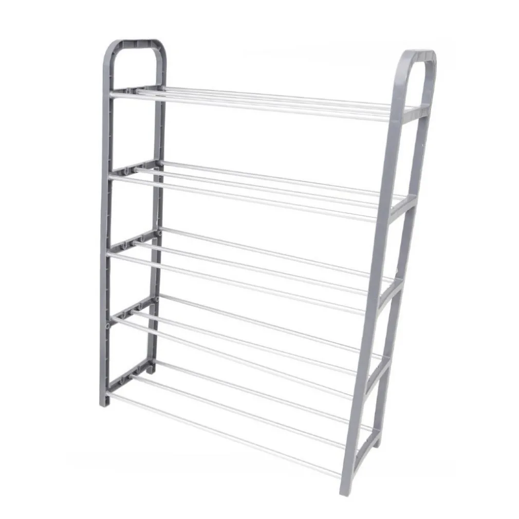 SCARPIERA IN PLASTICA 5 RIPIANI LIVELLI SALVASPAZIO 50X19X68CM PORTA SCARPE CASA