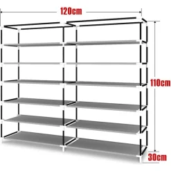 SCARPIERA IN TELA 6 LIVELLI PER SOGGIORNO CORRIDOIO ORGANIZZATORE SCARPE SCAFFALE