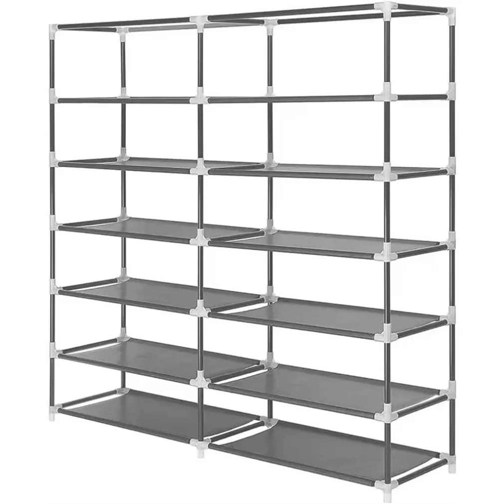 SCARPIERA IN TESSUTO ACCIAIO PORTASCARPE AUTOPORTANTE RIPIANI IMPERMEABILI ARMADIETTO