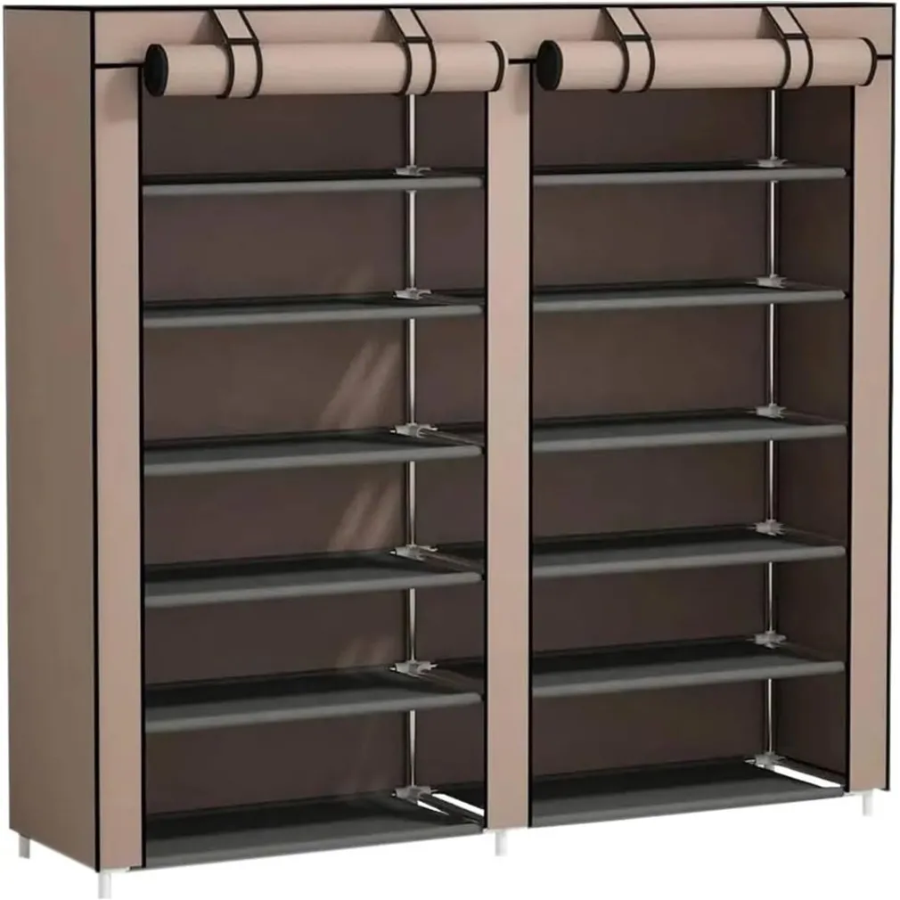 SCARPIERA IN TESSUTO ACCIAIO PORTASCARPE AUTOPORTANTE RIPIANI IMPERMEABILI ARMADIETTO