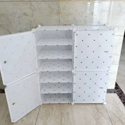 SCARPIERA MODULARE MULTISTRATO MOBILETTO SALVASPAZIO CON 4 ANTE 12 RIPIANI PER CASA UFFICI