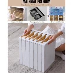 SCARPIERA PIEGHEVOLE IMPILABILE A 6 RIPIANI ANTIPOLVERE TRASPIRANTE 120X37X51CM