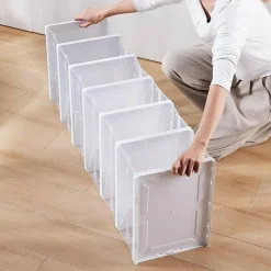 SCARPIERA PIEGHEVOLE SCARPE RICHIUDIBILE 6 CONTENITORI SALVASPAZIO 105X25.5X34.5CM