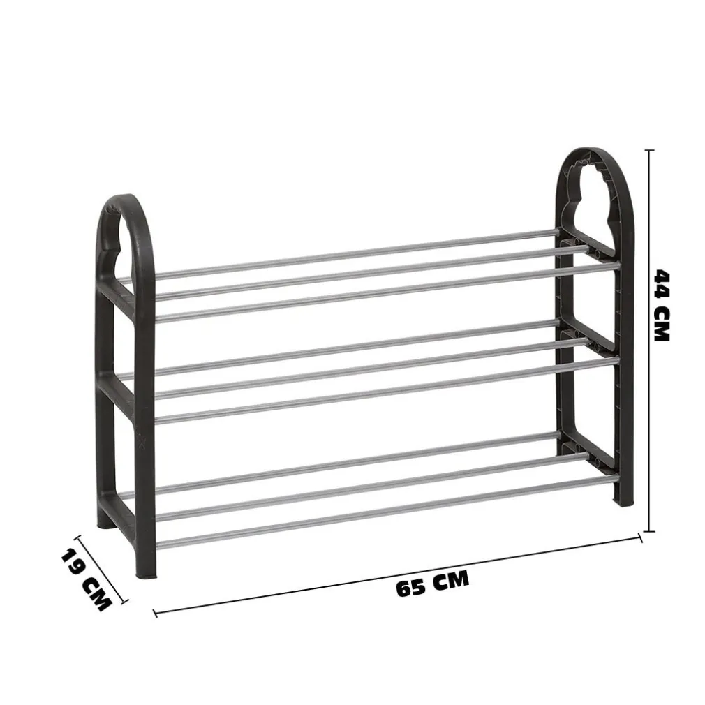 SCARPIERA SALVASPAZIO 3 RIPIANI FINO A 10 PAIAI DI SCARPE NEW DESIGN 65X44X19 CM