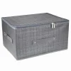 SCATOLA BOX SALVASPAZIO PORTATUTTO CONTENITORE ORGANIZER CERNIERA 51X40X24CM 79417