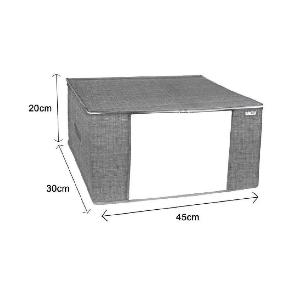 SCATOLA BOX SALVASPAZIO PORTATUTTO CONTENITORE ORGANIZER 45 X 30 X 20 CM 69709