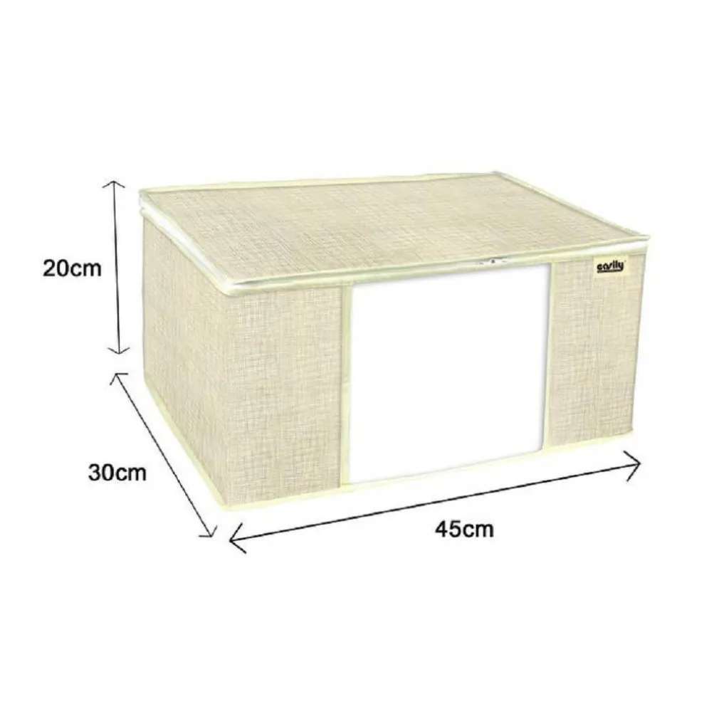 SCATOLA BOX SALVASPAZIO PORTATUTTO CONTENITORE ORGANIZER 45 X 30 X 20 CM 69709
