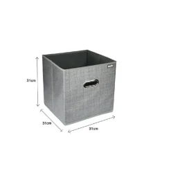 SCATOLA PORTA DOCUMENTI D'ARCHIVIAZIONE UFFICIO BOX PORTATUTTO 31X31X31CM 69688