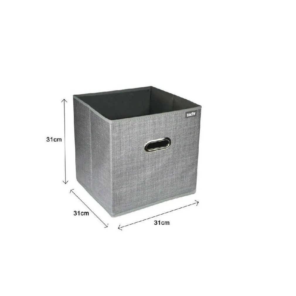 SCATOLA PORTA DOCUMENTI D'ARCHIVIAZIONE UFFICIO BOX PORTATUTTO 31X31X31CM 69688