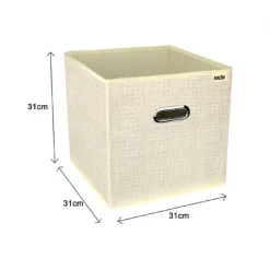 SCATOLA PORTA DOCUMENTI D'ARCHIVIAZIONE UFFICIO BOX PORTATUTTO 31X31X31CM 69688