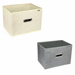 SCATOLA PORTA DOCUMENTI DI ARCHIVIAZIONE UFFICIO BOX PORTATUTTO 33X23X23CM 69687