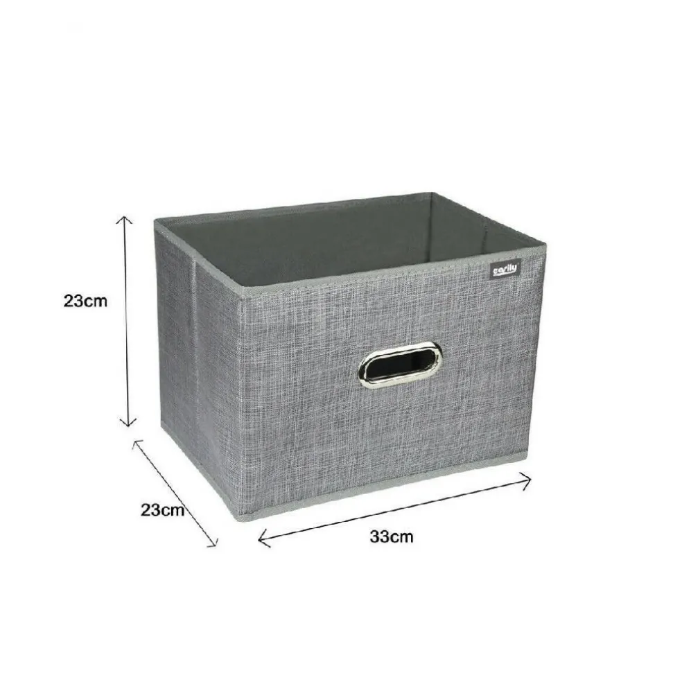 SCATOLA PORTA DOCUMENTI DI ARCHIVIAZIONE UFFICIO BOX PORTATUTTO 33X23X23CM 69687