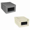 SCATOLA PORTA DOCUMENTI UFFICIO BOX ORGANIZER PORTATUTTO 25X35X16CM GRIGIO 69690