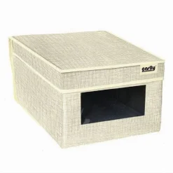 SCATOLA PORTA DOCUMENTI UFFICIO BOX ORGANIZER PORTATUTTO 25X35X16CM GRIGIO 69690