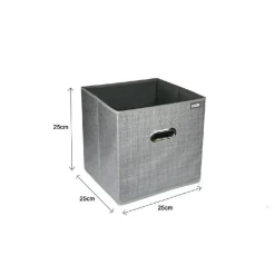 SCATOLA PORTADOCUMENTI DI ARCHIVIAZIONE UFFICIO BOX PORTATUTTO 25X25X25CM 69686