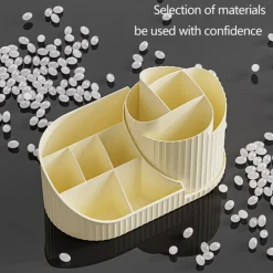 SCATOLA PORTAOGGETTI DA SCRIVANIA PORTA ROSSETTI COSMETICI CANCELLERIA PENNE PER TOLETTA