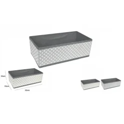 SCATOLA SALVASPAZIO PORTATUTTO CONTENITORE ARMADIO ORGANIZER 32X16X10CM 53031A
