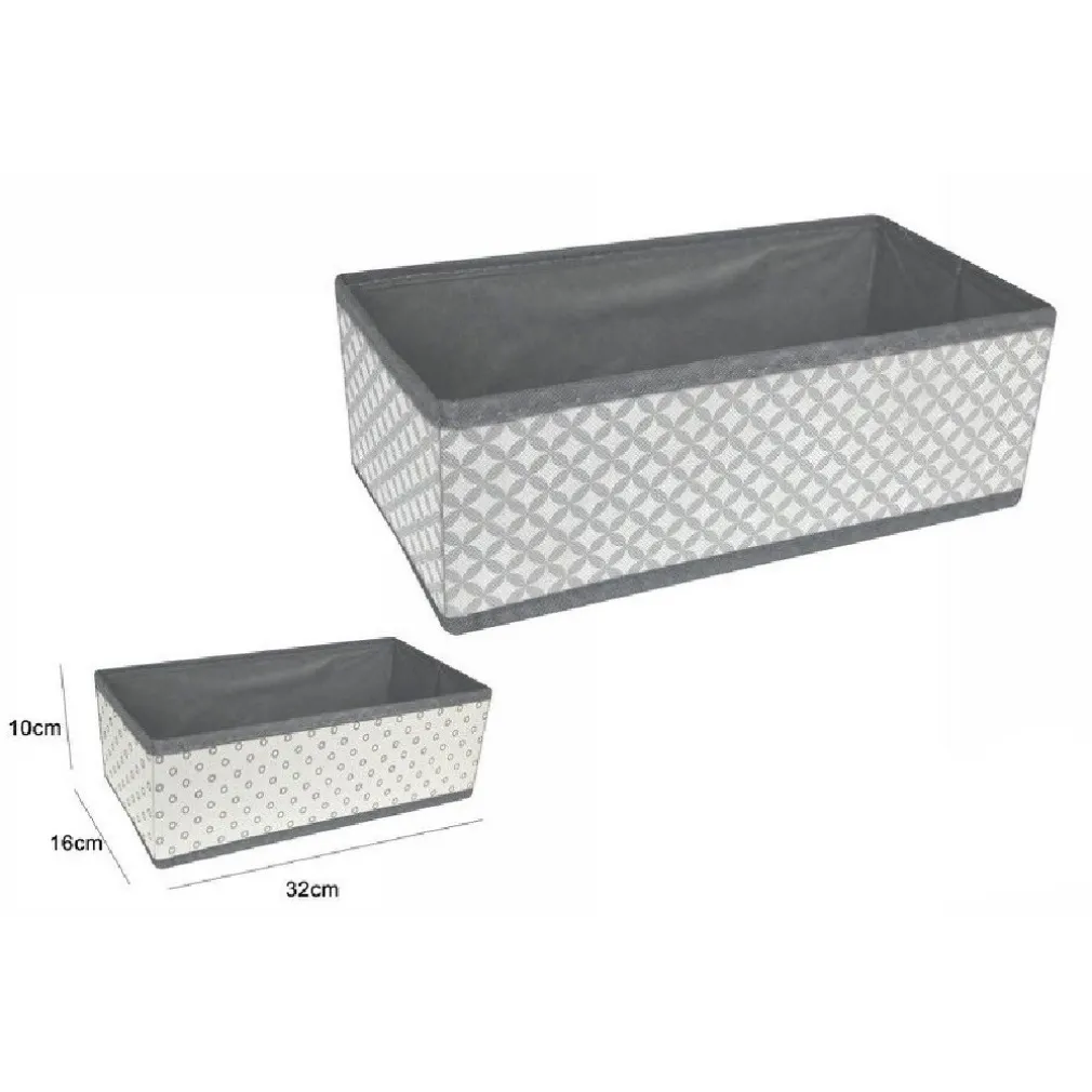 SCATOLA SALVASPAZIO PORTATUTTO CONTENITORE ARMADIO ORGANIZER 32X16X10CM 53031A