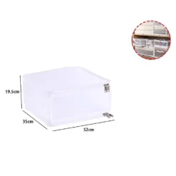 SCATOLA SALVASPAZIO PORTATUTTO CONTENITORE ORGANIZER ARMADI 52X35X19.5 CM 59975