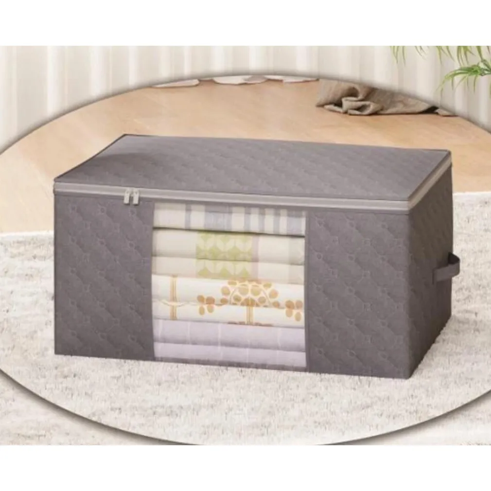 SCATOLE PER ARMADIO SALVASPAZIO PER VESTITI PORTA ABITI GRANDE 60X40X35CM CON FINESTRA