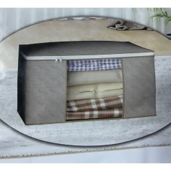 SCATOLE PER ARMADIO SALVASPAZIO PER VESTITI PORTA ABITI GRANDE 60X40X35CM CON FINESTRA