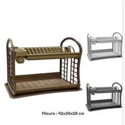 SCOLAPIATTI SCOLA PIATTI SCOLAPOSATE IN PLASTICA CUCINA ACCESSORI 42X30X28 CM