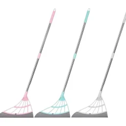 SCOPA PIEGHEVOLE 2 IN 1 TERGIVETRO MOP IN SILICONE SPAZZA E LAVA PAVIMENTI VETRI