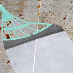 SCOPA PIEGHEVOLE 2 IN 1 TERGIVETRO MOP IN SILICONE SPAZZA E LAVA PAVIMENTI VETRI