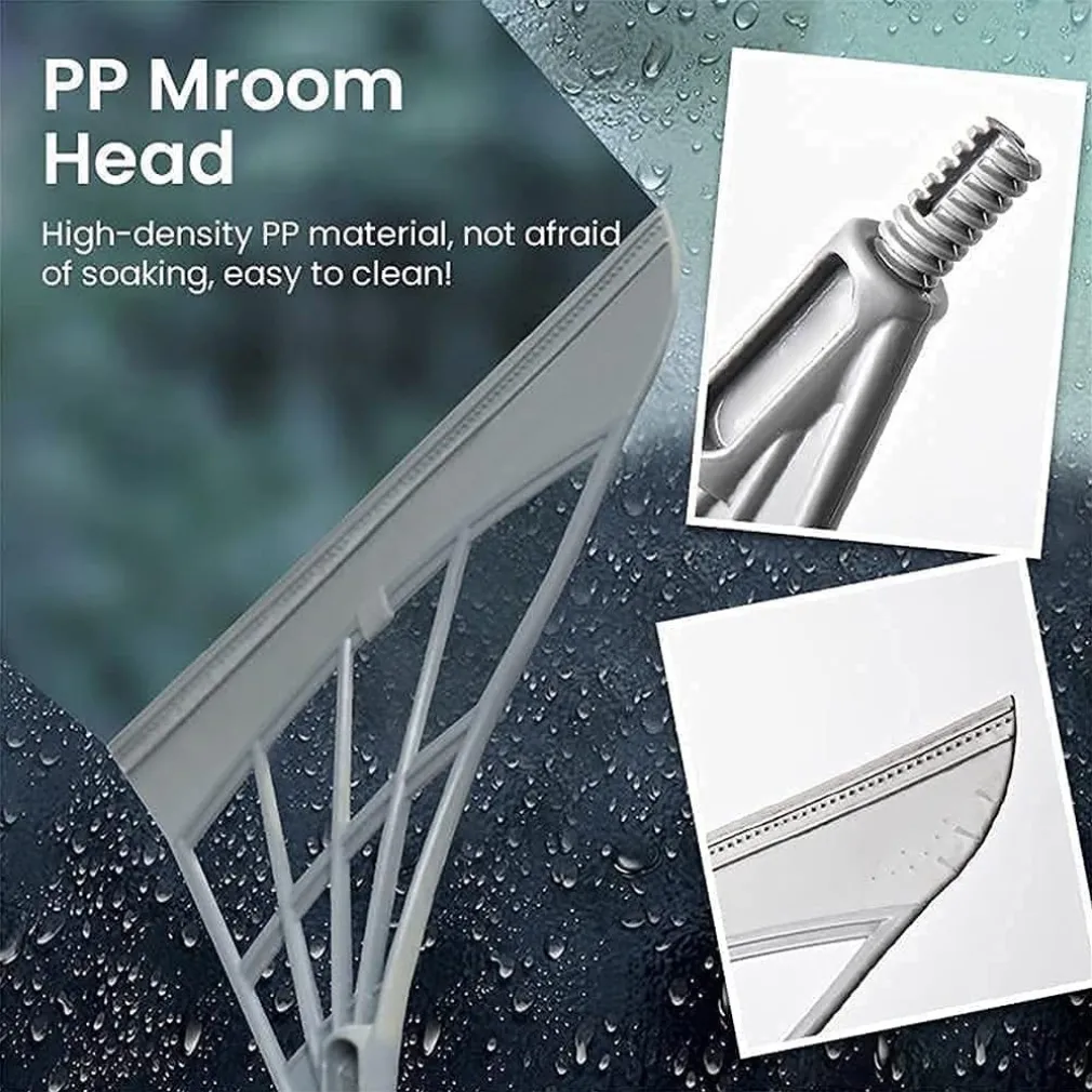 SCOPA PIEGHEVOLE 2 IN 1 TERGIVETRO MOP IN SILICONE SPAZZA E LAVA PAVIMENTI VETRI