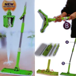 SCOPA STRIZZA MOP TWIST LAVA E ASCIUGA PAVIMENTI PARQUET MARMO PANNO MICROFIBRA