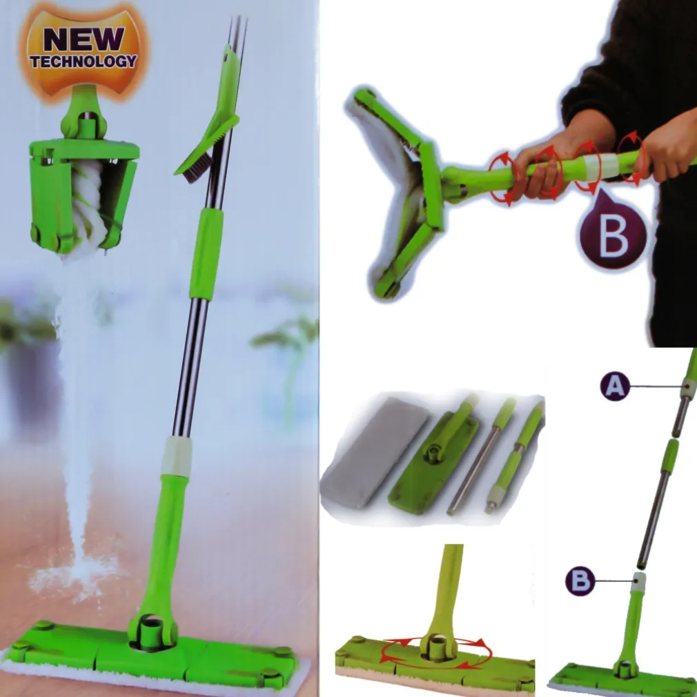 SCOPA STRIZZA MOP TWIST LAVA E ASCIUGA PAVIMENTI PARQUET MARMO PANNO MICROFIBRA