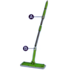 SCOPA STRIZZA MOP TWIST LAVA E ASCIUGA PAVIMENTI PARQUET MARMO PANNO MICROFIBRA