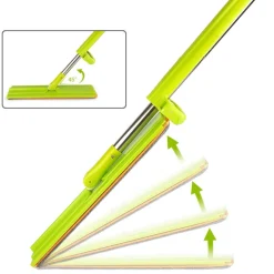 SCOPA STRIZZA SWEEP MOP LAVA E ASCIUGA PAVIMENTI PARQUET MARMO PANNO MICROFIBRA