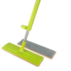 SCOPA STRIZZA SWEEP MOP LAVA E ASCIUGA PAVIMENTI PARQUET MARMO PANNO MICROFIBRA
