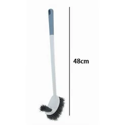 SCOPINO PER WC DOPPIO LATO STRUMENTO PULIZIA BAGNO CON MANICO LUNGO 48 CM 87618