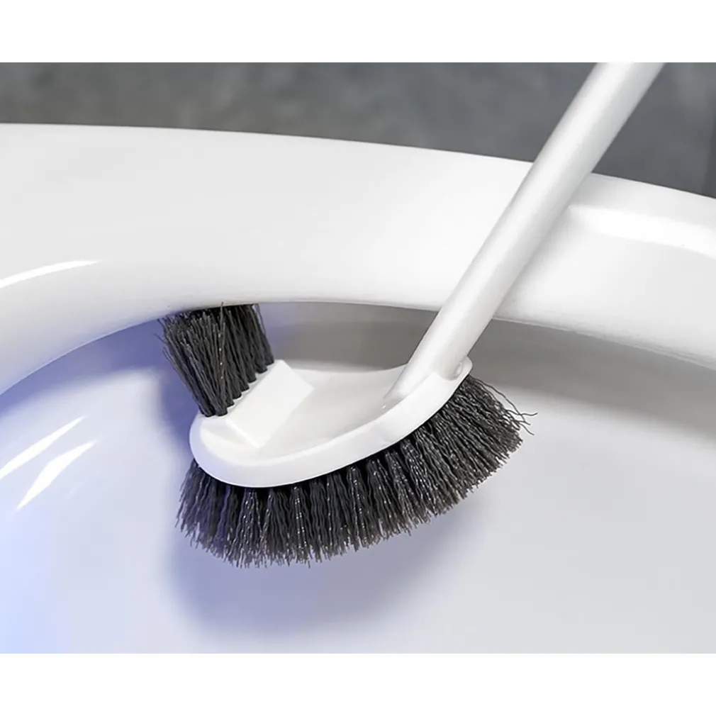 SCOPINO PER WC DOPPIO LATO STRUMENTO PULIZIA BAGNO CON MANICO LUNGO 48 CM 87618