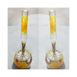 SCOPINO WC PORTA SCOPINO DECORATO FIORE GIRASOLE BAGNO ACCESSORIO 52376