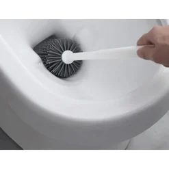 SCOPINO WC SETOLE IN SILICONE PLASTICA SPAZZOLA RICAMBIO PULIZIA PROFONDA 87619