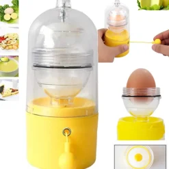 SCUOTITORE AGITATORE FRULLINO PER UOVA IN PLASTICA SCUOTIUOVA MANUALE Q-T191