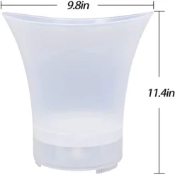 SECCHIELLO PER GHIACCIO A LED ALTOPARLANTE BLUETOOTH WIRELESS PORTATILE SPIAGGIA FESTE