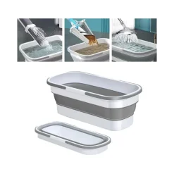 SECCHIO BACINELLA PIEGHEVOLE RICHIUDIBILE SALVASPAZIO CESTINO RETTANGOLARE 46CM