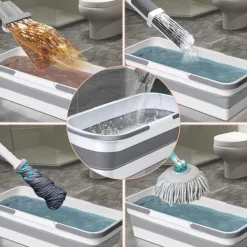 SECCHIO BACINELLA PIEGHEVOLE RICHIUDIBILE SALVASPAZIO CESTINO RETTANGOLARE 46CM