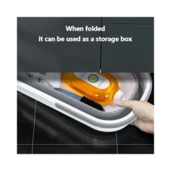 SECCHIO BACINELLA PIEGHEVOLE RICHIUDIBILE SALVASPAZIO CESTINO RETTANGOLARE 46CM