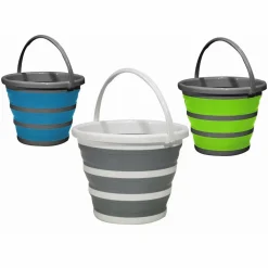 SECCHIO CON MANICO MULTIUSO RICHIUDIBILE SALVASPAZIO CAPACITÀ 10 LT IN PLASTICA SILICONE