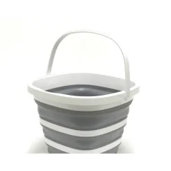 SECCHIO QUADRATO PIEGHEVOLE DA 7,5 LT CON MANIGLIE MULTIFUNZIONALE PORTATILE SALVASPAZIO