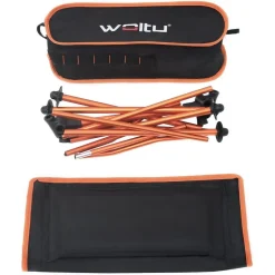 SEDIA PIEGHEVOLE DA CAMPEGGIO PESCA IMPERMEABILE PORTATILE CARICO 140KG TESSUTO